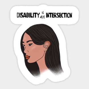 Disability Is An Intersection Hearing Aid Sticker